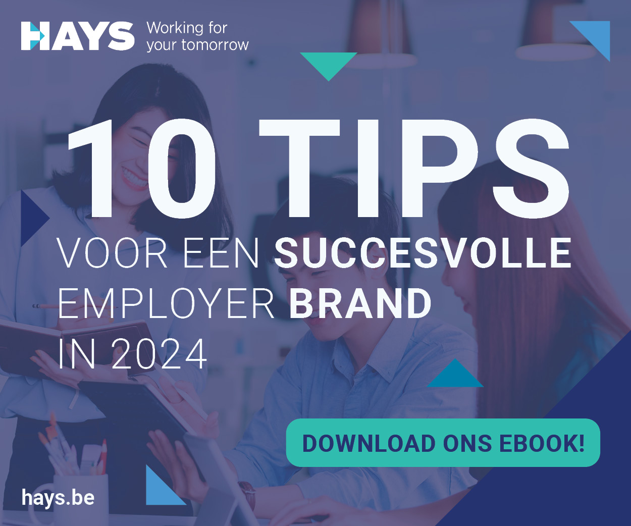 Banner van HAYS 10 tips Employer Branding