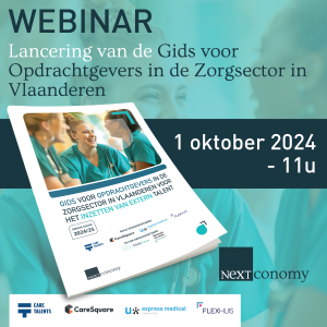 Banner van onze partner Webinar Gids zorgsector – 1 oktober 2024